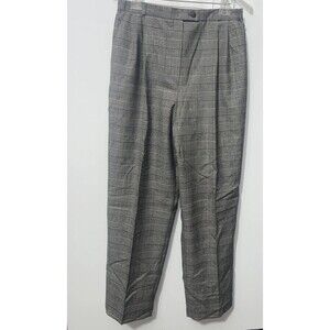 Harvé Benard Pants Womens 16 Wool Tweed Gray Black Vintage
